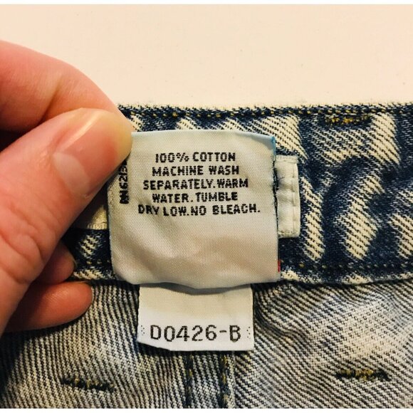 Vintage Georges Marciano Acid Wash Guess Jeans Style 2015 High Waist Mom Size 28 - Picture 7 of 12